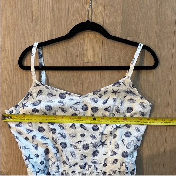 Brooks Brothers White and Blue Cotton Seashell Dress Size 12 Women - Picture 10 of 13